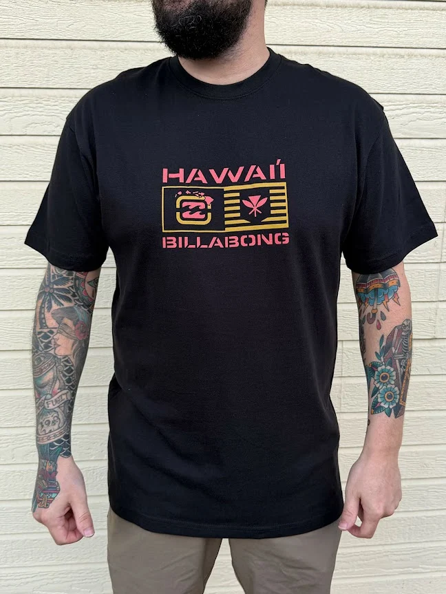 BILLABONG KAHILI TEE - BLACK