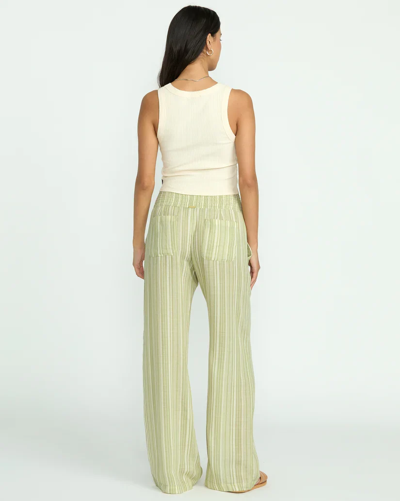 BILLABONG NEW WAVES 2 WOMENS ELASTIC PANT - AVOCADO GREEN - Image 3