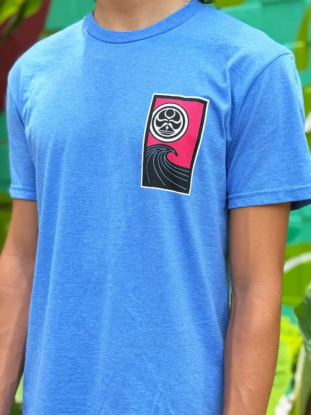 HIC HANAFUDA TEE - HEATHER ROYAL - Image 2