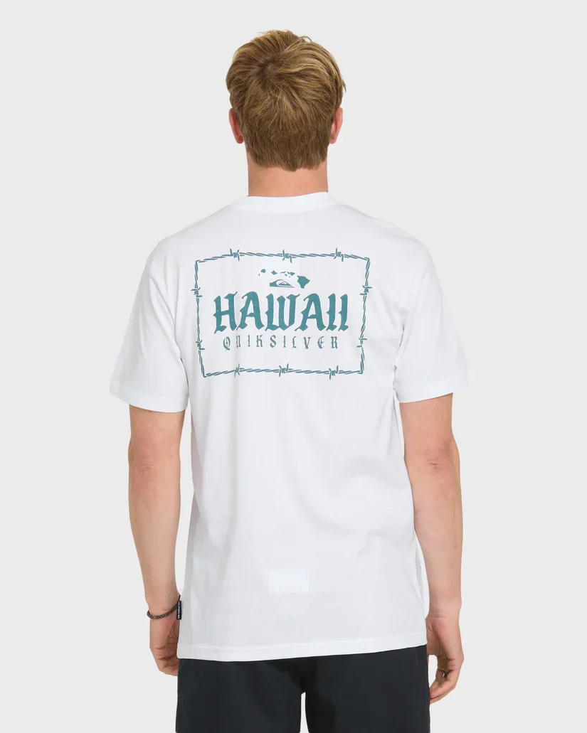 QUIKSILVER HI HAWAII LOCK TEE - WHITE
