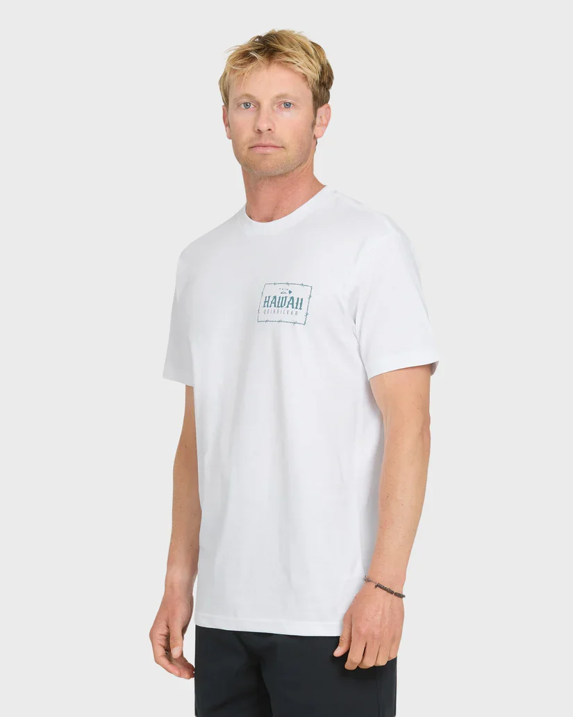 QUIKSILVER HI HAWAII LOCK TEE - WHITE - Image 2