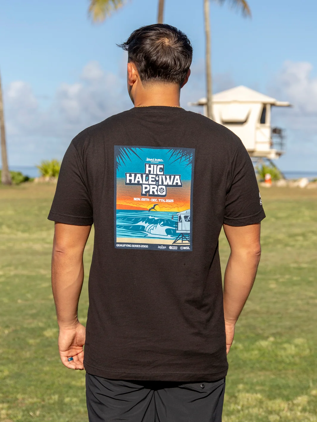 HIC HALEIWA PRO 2025 BIG BRADDAH TEE - BLACK