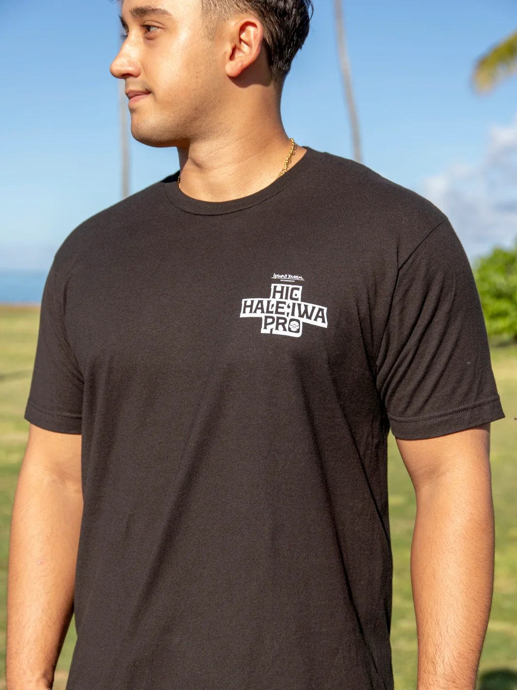 HIC HALEIWA PRO 2025 BIG BRADDAH TEE - BLACK - Image 2