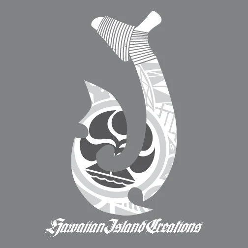 HIC Kailua Hook Sticker - White