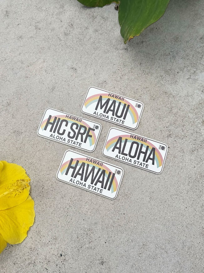 HIC LICENSE PLATE ALOHA MAGNET - Image 2