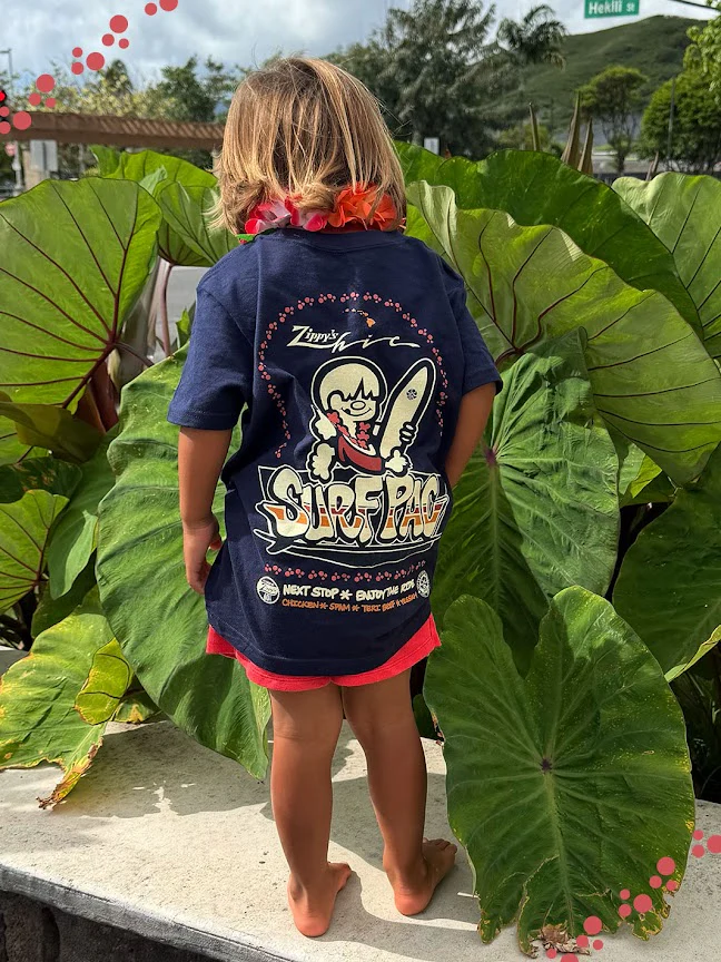 HIC X ZIPPY'S COLLAB YOUTH TEE - NAVY