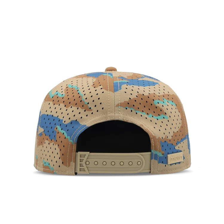 MELIN  HYDRO TRENCHES ISLANDS SNAPBACK HAT - SAND CAMO - Image 4