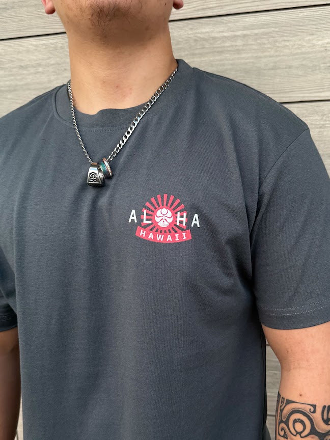 HIC IWA SUN BURST TEE - CHARCOAL - Image 2