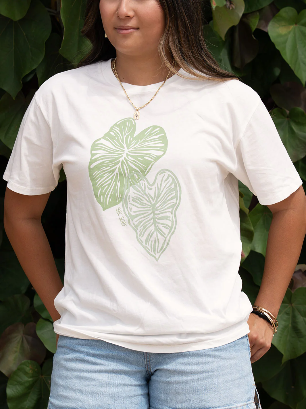 HIC KALO OVERSIZED WOMENS TEE - SEA SALT
