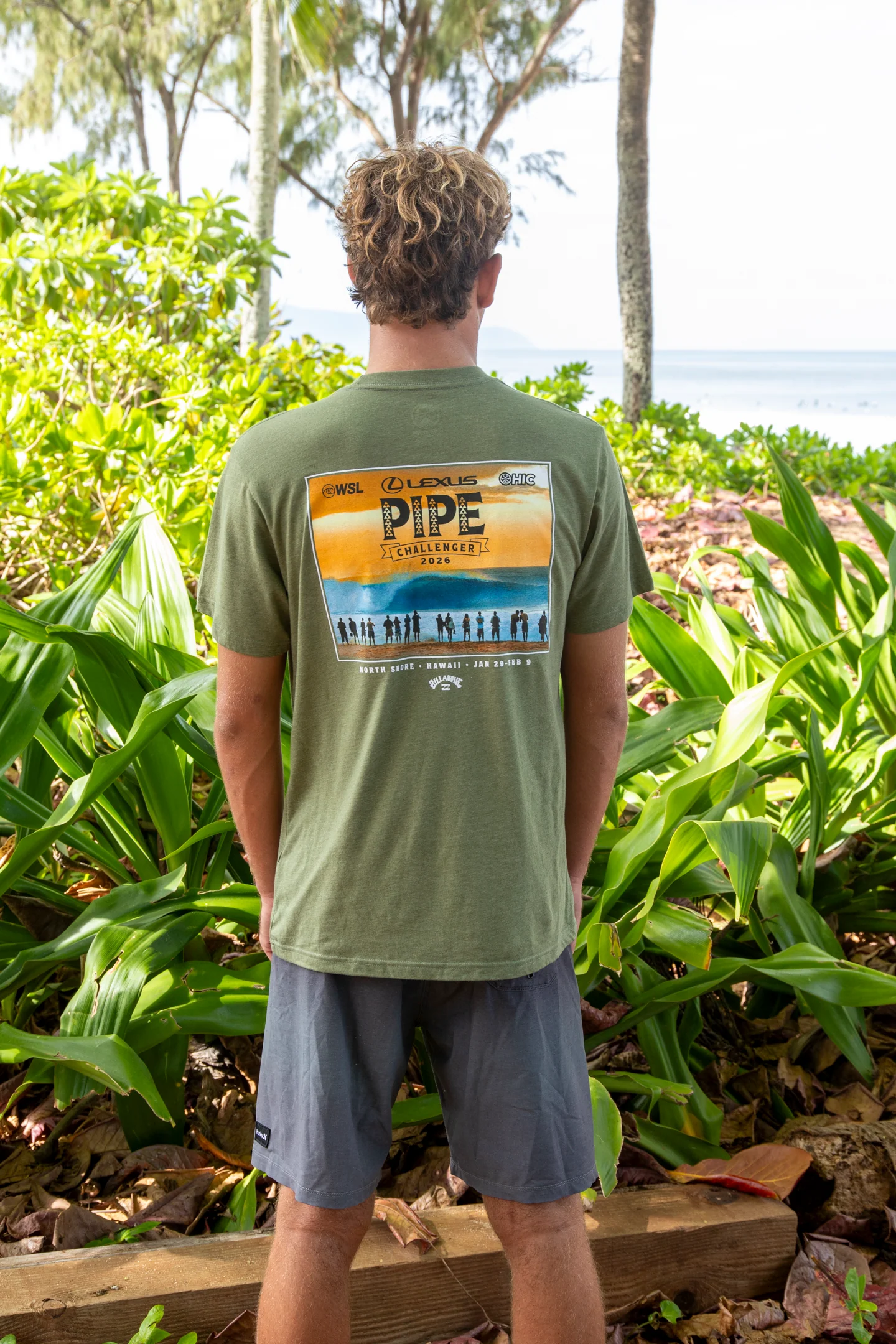 LEXUS PIPE CHALLENGER 2026 BIG BRADDAH TEE - MILITARY HEATHER - Image 2