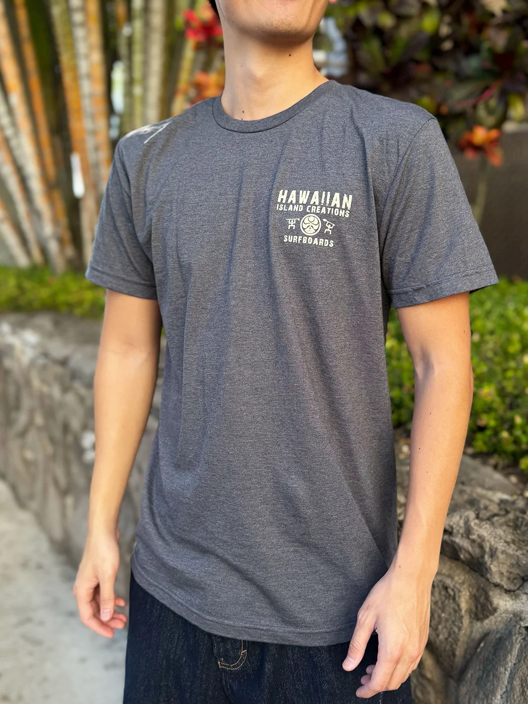 HIC PETRO SURF TEE - HEATHER CHARCOAL - Image 2