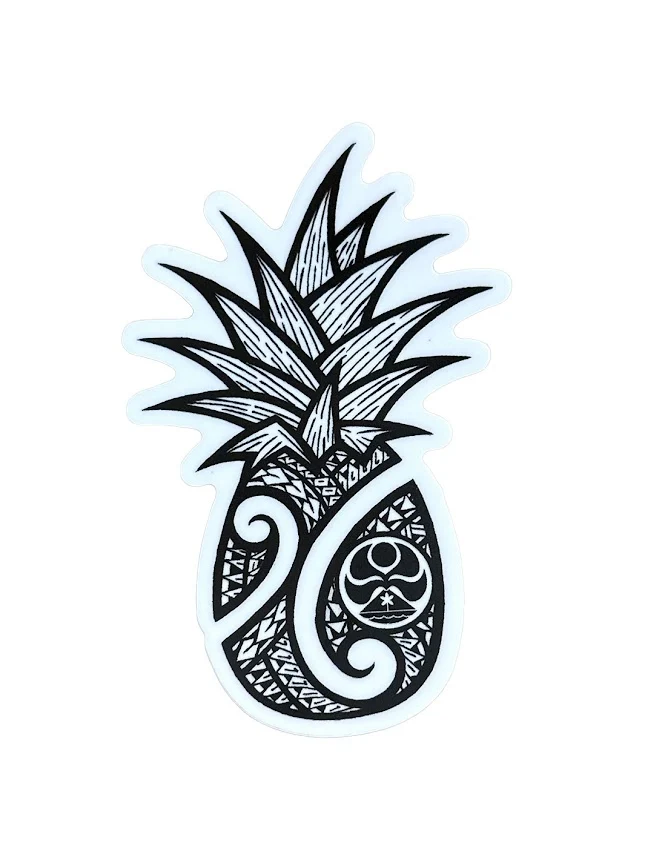 HIC PINEAPPLE SWIRL STICKER