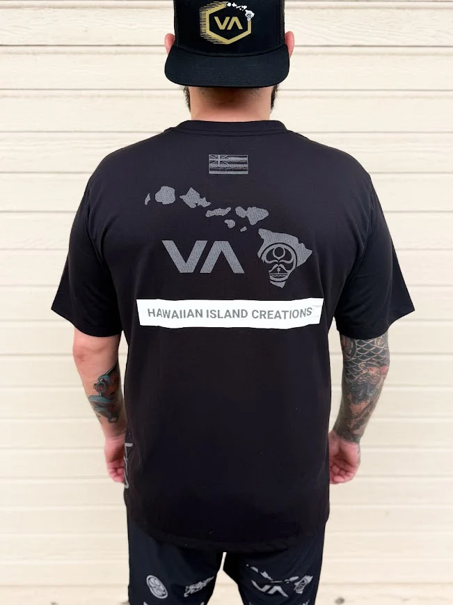 RVCA X HIC ALL BRAND TEE - BLACK - Image 2