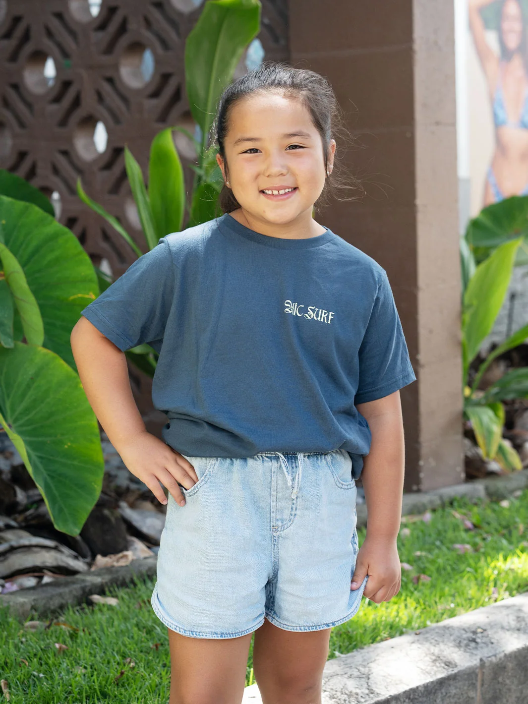 HIC TUBEROSE GIRLS TEE - INDIGO - Image 2