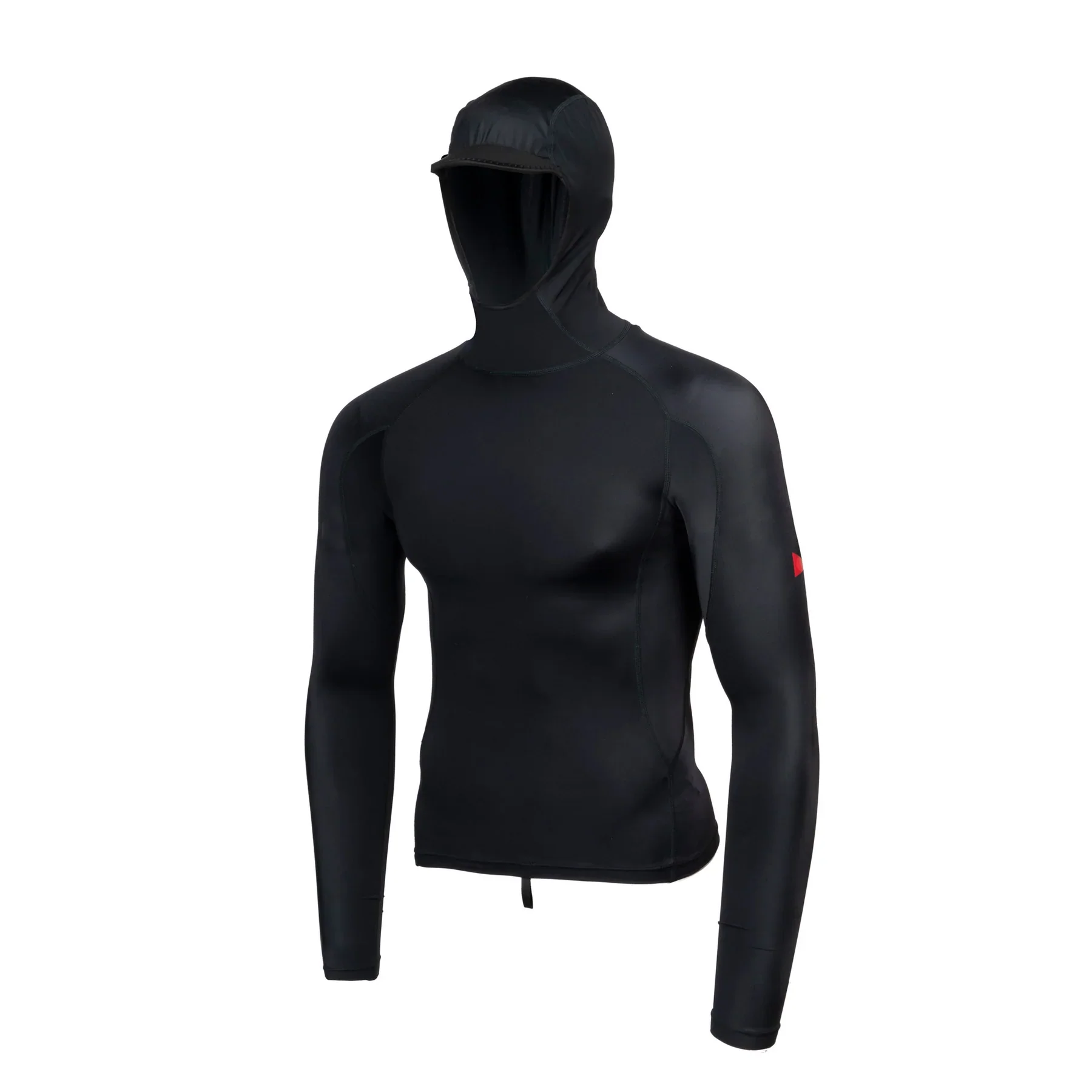 FLORENCE MARINE X UTILITY POCKET LONG SLEEVE HOODED RASHGUARD- BLACK