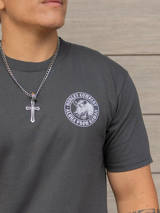 HURLEY WILD BOAR TEE - VINTAGE BLACK (004) - Image 2