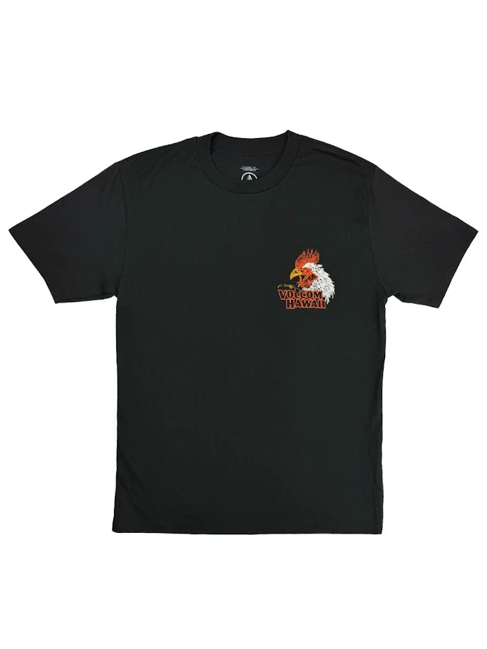 VOLCOM YEWSTER ROOSTER TEE - BLACK - Image 2